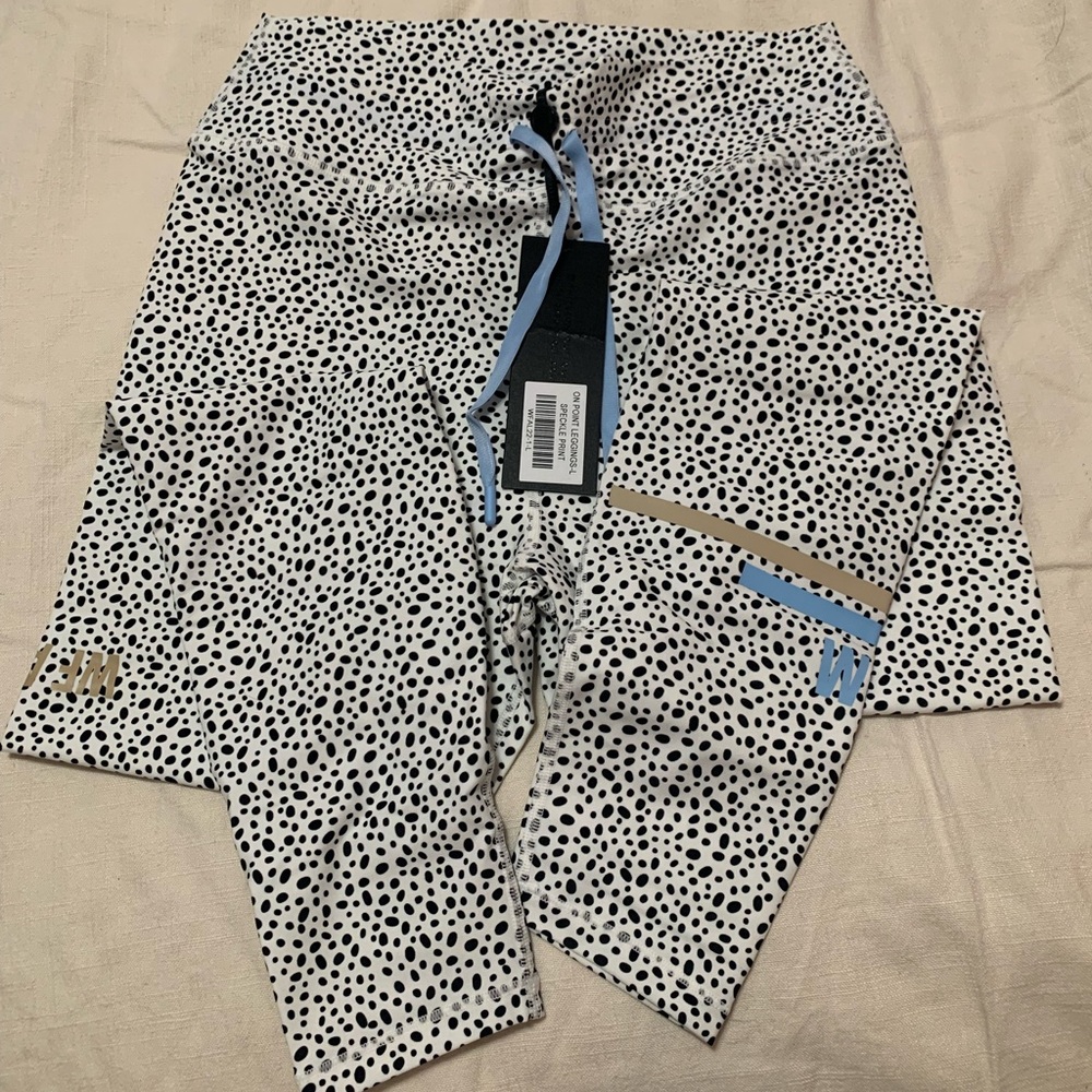 White Fox Active On Point Leggings Speckle Print